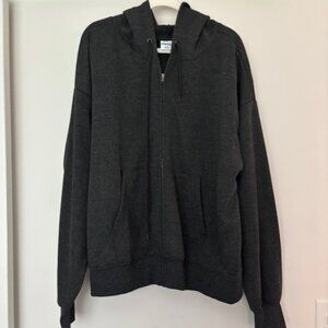 Mission Ridge gray full-zip casual hoodie